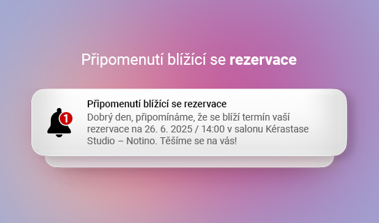 Připomenutí blížící se rezervace